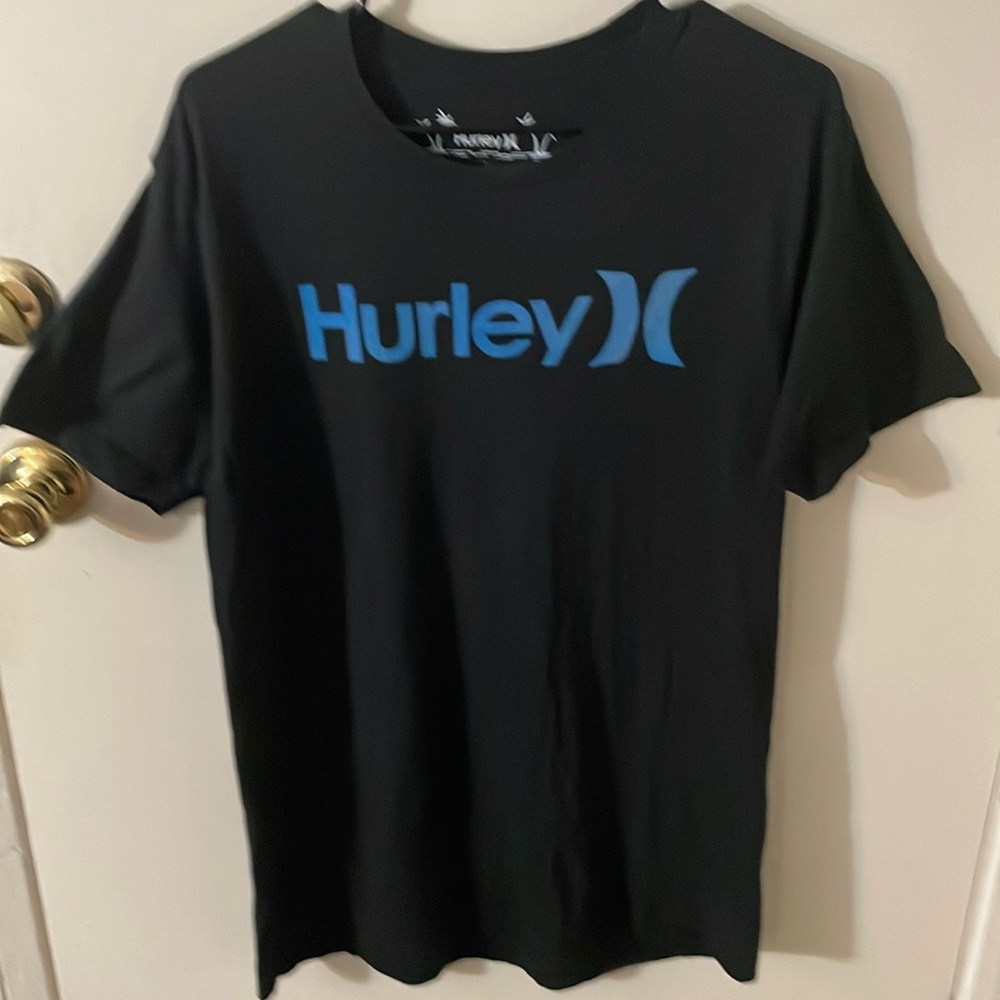 Hurley tee, black, size large